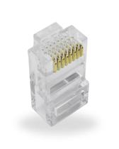 Conector RJ45 Macho 8 Vias Plug de Rede Conector RJ45 Macho 8 Vias Plug de Rede