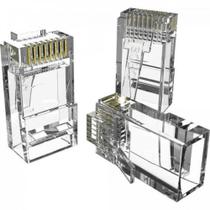 Conector RJ45 Macho Cabo Sólido CAT6 SOHOPLUS - PCT / 10 Conector RJ45 Macho Cabo Sólido CAT6 SOHOPLUS - PCT / 10