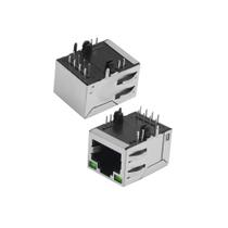 Conector Rj45 P/ Pci + Led - Fêmea - Pacote Com 10 Unidades Conector Rj45 P/ Pci + Led - Fêmea - Pacote Com 10 Unidades