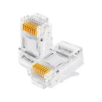 Conector RJ45 Vazado Easy Crimp Passagem 100un
