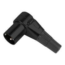 Conector Santo Angelo XLR Linha 3 P. Macho SAS3 90 Graus Bk Conector Santo Angelo XLR Linha 3 P. Macho SAS3 90 Graus Bk