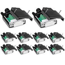 Conector sem solda ANMBEST DB15 16 mm fêmea 10 PCS Conector sem solda ANMBEST DB15 16 mm fêmea 10 PCS