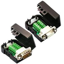 Conector sem solda CentryKay DB9(1 unidade macho+1 unidade fêmea) Conector de fuga macho fêmea RS232 DB9 Terminal de porta de 9 pinos Placa conectora macho fêmea com porca Conector sem solda CentryKay DB9(1 unidade macho+1 unidade fêmea) Conector de fuga macho fêmea RS232 DB9 Terminal de porta de 9 pinos Placa conectora macho fêmea com porca