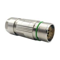 Conector Servo Encoder M23 6 Pinos Macho IP67 Conector Servo Encoder M23 6 Pinos Macho IP67