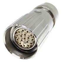 Conector Servo Encoder Sinal M23 17 Pinos Fêmea Ip67