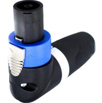 Conector Speakon 90 4 Polos PGSP0005 PRETO/AZUL STORM - PCT / 10