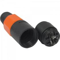 Conector Speakon de Linha Fêmea 4 Pólos JCSP0003 Preto/Laranja Storm - PCT / 10 F002