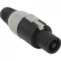 Conector Speakon De Linha Macho 4 Polos Pgsp0004 Preto/Cinz
