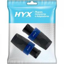 Conector Speakon Macho 4 Pólos HP005 Preto HYX - PCT / 2 Conector Speakon Macho 4 Pólos HP005 Preto HYX - PCT / 2