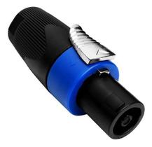 Conector Speakon Macho 4 Vias Classe A Resistente Com Trava - Luminos