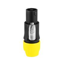 Conector Speakon Macho 4 Vias De Linha Resistente Com Trava FL4P Santo Angelo