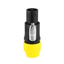 Conector Speakon Macho 4 Vias De Linha Resistente Com Trava FL4P Santo Angelo Conector Speakon Macho 4 Vias De Linha Resistente Com Trava FL4P Santo Angelo