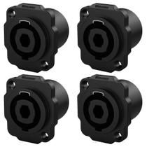 Conector Spk Femea Painel 4 P Wc 1604 Fp Bk Pbk Wireconex 04 Unidades F108