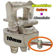 Conector Split Bolt Parafuso Fendido para Emenda Cabos 10mm Bimetálico Estanhado Conector Split Bolt Parafuso Fendido para Emenda Cabos 10mm Bimetálico Estanhado