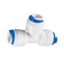 Conector T Engate Rápido Mangueira 3X8 x 1X4 x 3X8 Divisor de Água para Filtro, Osmose Reversa, Purificador e Aquário Conector T Engate Rápido Mangueira 3X8 x 1X4 x 3X8 Divisor de Água para Filtro, Osmose Reversa, Purificador e Aquário