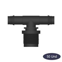 Conector Te Dentado P/Flexnet 17mm X 1/2" Rosca Macho 50UN Conector Te Dentado P/Flexnet 17mm X 1/2" Rosca Macho 50UN