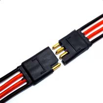 Conector Technoise 4 Vias Plug Chicote Encaixe Rápido 5pçs