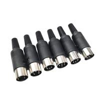Conector Terminal DIN S De 5 Peças 3 4 5 6 7 8 Pinos Macho E Fêmea Para Teclado E Mouse De Conector Terminal DIN S De 5 Peças 3 4 5 6 7 8 Pinos Macho E Fêmea Para Teclado E Mouse De