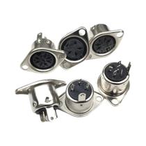 Conector Terminal DIN S De 5 Peças 3 4 5 6 7 8 Pinos Macho E Fêmea Para Teclado E Mouse De