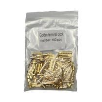 Conector Terminal Tipo U Para Conexão Em Massa (50, 100 Ou 200 Peças) Com Dupla Aba Para Fios De 0.3 Conector Terminal Tipo U Para Conexão Em Massa (50, 100 Ou 200 Peças) Com Dupla Aba Para Fios De 0.3