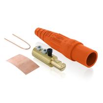 Conector tipo câmera Leviton 16D24-UO Taper Nose Orange