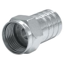 Conector Tipo F Macho de Crimpar Proeletronic para Cabo RG-59 Conector Tipo F Macho de Crimpar Proeletronic para Cabo RG-59