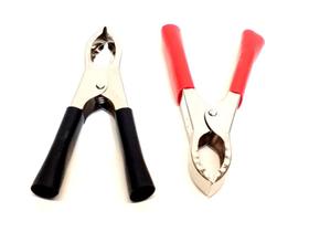 Conector Tipo Jacaré 75mm Isolada Vermelho e Preto 20 Pares