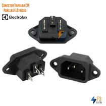 Conector Tomada 3 Pinos para Panela Elétrica Arroz e Pressão Electrolux - Denverplas