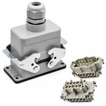 Conector Tomada Multipolar 10 Polos + Terra Saída Reta Conector Tomada Multipolar 10 Polos + Terra Saída Reta