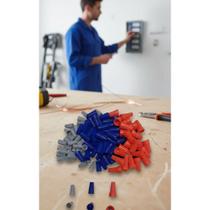 Conector Torção Emenda Fios Elétricos 150pçs C/ 3 Tamanhos