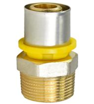 Conector Transição Macho Pex P/Gás 20mm x 3/4" Emmeti Conector Transição Macho Pex P/Gás 20mm x 3/4" Emmeti