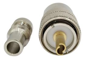 Conector UHF Macho p/ Solda c/ Redutor Kit c/ 50 unid Conector UHF Macho p/ Solda c/ Redutor Kit c/ 50 unid