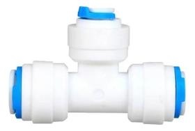 Conector União T Engate Rápido 3/8" x 1/4" x 3/8" para Filtro Alta Resistência