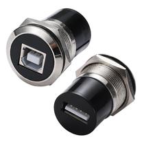 Conector USB B para montagem em painel A PENGLIN USB 2.0 Female x2 Conector USB B para montagem em painel A PENGLIN USB 2.0 Female x2