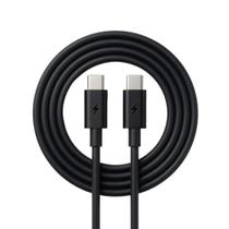 Conector USB-C para USB-C 1M Carregamento Rápido Preto Conector USB-C para USB-C 1M Carregamento Rápido Preto