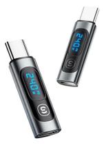 Conector Usb C Para Usb C Display Medidor Watts Carregamento