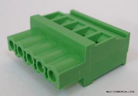 Conector Verde Multipolar AKZ1110.07 Fêmea de 7 Vias - Passo 5,08mm - Phoenix Mecano Conector Verde Multipolar AKZ1110.07 Fêmea de 7 Vias - Passo 5,08mm - Phoenix Mecano