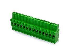 Conector Verde Multipolar AKZ1110.14 Fêmea de 14 Vias - Passo 5,08mm - Phoenix Mecano Conector Verde Multipolar AKZ1110.14 Fêmea de 14 Vias - Passo 5,08mm - Phoenix Mecano