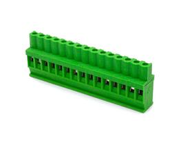 Conector Verde Multipolar AKZ1110.15 Fêmea de 15 Vias - Passo 5,08mm - Phoenix Mecano Conector Verde Multipolar AKZ1110.15 Fêmea de 15 Vias - Passo 5,08mm - Phoenix Mecano