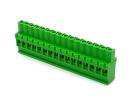 Conector Verde Multipolar AKZ1110.16 Fêmea de 16 Vias - Passo 5,08mm - Phoenix Mecano Conector Verde Multipolar AKZ1110.16 Fêmea de 16 Vias - Passo 5,08mm - Phoenix Mecano
