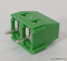 Conector Verde Multipolar AKZ250.02 Fixo de 2 vias - Passo 5,08mm - Phoenix Mecano Conector Verde Multipolar AKZ250.02 Fixo de 2 vias - Passo 5,08mm - Phoenix Mecano