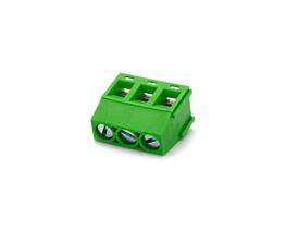 Conector Verde Multipolar AKZ350.03 Fixo Fêmea 180º (Vertical) de 3 Vias - Passo 5,08mm - Phoenix Mecano Conector Verde Multipolar AKZ350.03 Fixo Fêmea 180º (Vertical) de 3 Vias - Passo 5,08mm - Phoenix Mecano