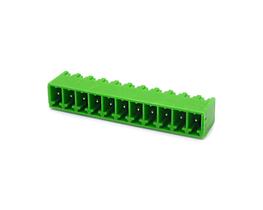 Conector Verde Multipolar STLZ1550.11GV Macho 180º(Vertical) de 11 Vias Com as Laterais Fechadas - Passo 3,81mm - Phoenix Mecano Conector Verde Multipolar STLZ1550.11GV Macho 180º(Vertical) de 11 Vias Com as Laterais Fechadas - Passo 3,81mm - Phoenix Mecano