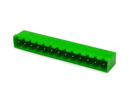 Conector Verde Multipolar STLZ950.13GV Macho 180º (Vertical) de 13 Vias Com as Laterais Fechadas - Passo 5,08mm - Phoenix Mecano