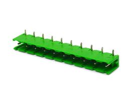 Conector Verde Multipolar STLZ960.10H Macho 90º (Horizontal) de 10 Vias com as Laterais Abertas - Passo 7,62mm - Phoenix Mecano Conector Verde Multipolar STLZ960.10H Macho 90º (Horizontal) de 10 Vias com as Laterais Abertas - Passo 7,62mm - Phoenix Mecano