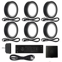Conector VST Under Cabinet Lighting com dimmer de toque com fio, pacote com 6 Conector VST Under Cabinet Lighting com dimmer de toque com fio, pacote com 6
