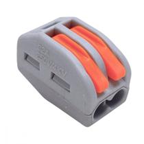 Conector Wago 2Polos - 0,08 A 4,0Mm - 32A. 222-412 - Kit C/10 Pecas