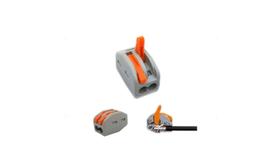 Conector Wago Borne Emenda Para 2 Fios -222-412 10 Peças