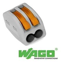 Conector Wago Borne Emenda Para 2 Fios -222-412 10 Peças