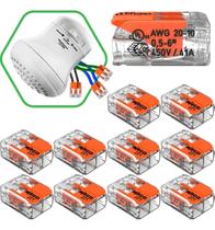 Conector Wago Compacto Emenda 2 Fios 221-412 50 Peças Conector Wago Compacto Emenda 2 Fios 221-412 50 Peças